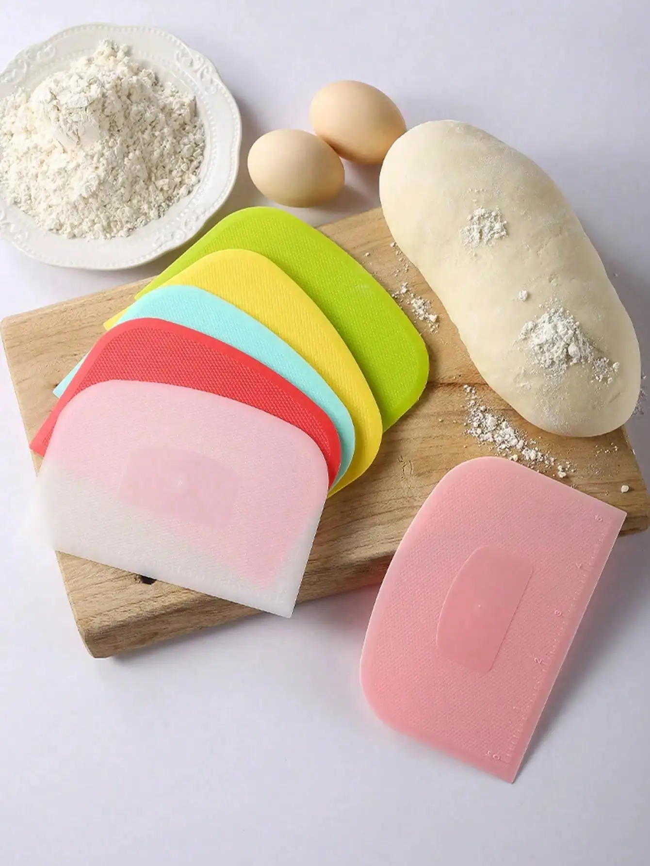Bread Baking Kitchen Utensils - 베이킹 주걱 3개, 베이킹 스크레이퍼, 플라스틱