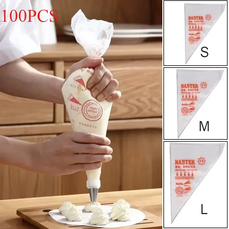 Kitchen Design For Baking - 100pcs 일회용 과자 가방 케이크 디자인