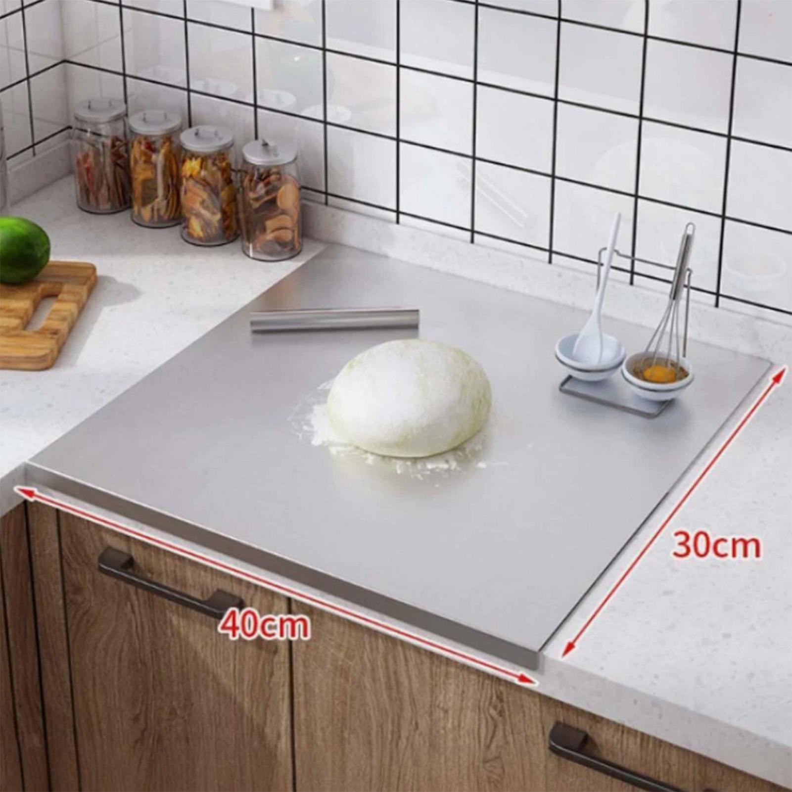 Kitchen With Baking Area - 스테인리스 스틸 도마 논스틱 양면 고기