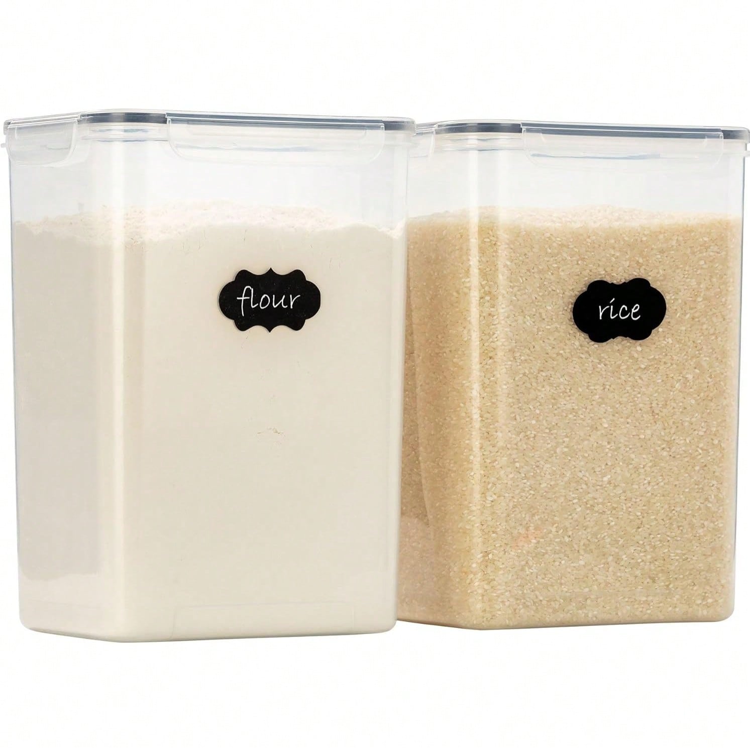 Kitchen Baking Canisters - 특대형 밀폐 식품 보관 용기(뚜껑 포함),