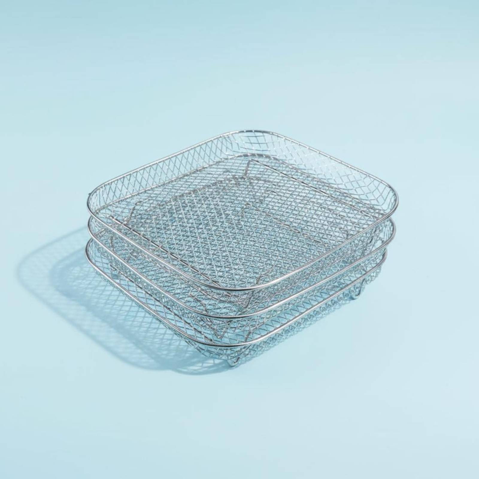 Kitchen Accessories For Baking - 에어프라이어 랙 내열성 3단 메쉬 바구니