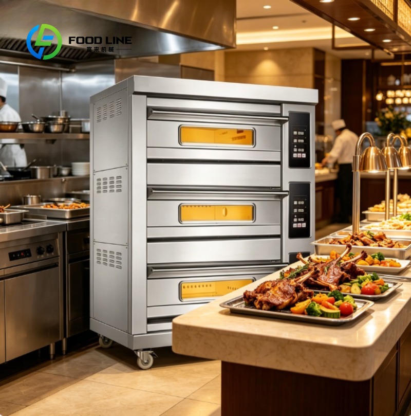 Commercial Kitchen Baking Equipment - 상업용 스테인리스 스틸 전기 오븐, 제과점