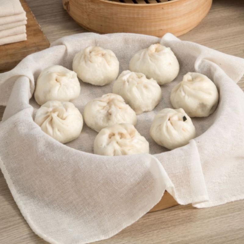 Kitchen Accessories For Baking - 3Pcs 라운드 순수 코튼 스티머 천