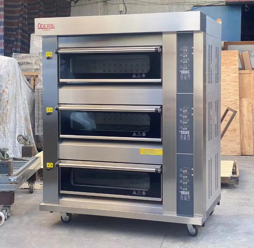 Commercial Kitchen Baking Equipment - 맞춤형 상업용 3단 6트레이 가스 오븐