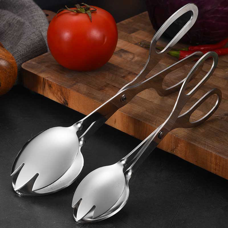 Bread Baking Kitchen Utensils - 스테인레스 스틸 뷔페 집게 실버, 샐러드