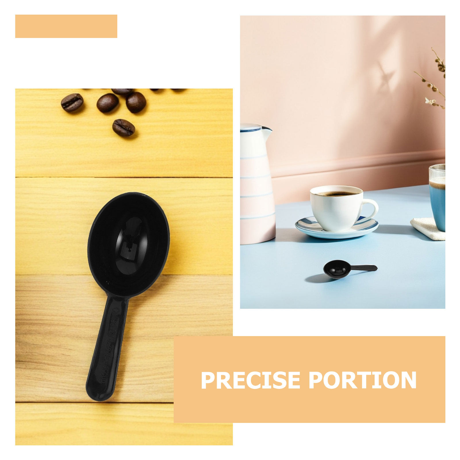 100개입 커피 원두 계량 스푼, 블랙 미니 짧은 손잡 - Kitchen Baking Canisters 리뷰 및 가격