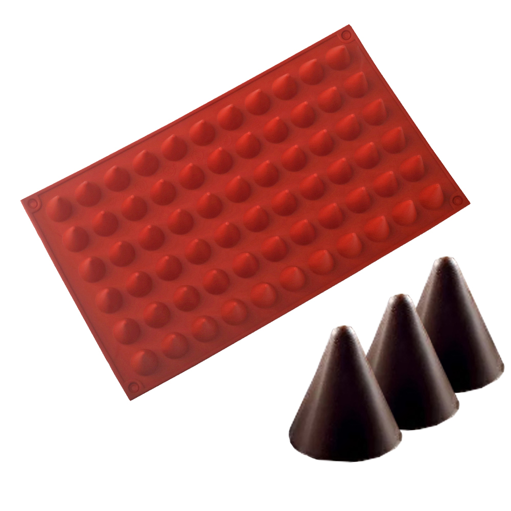 식품 등급 실리콘 초콜릿 베이킹 몰드, 66 셀 콘 초 - Kitchen Accessories For Baking 리뷰 및 가격