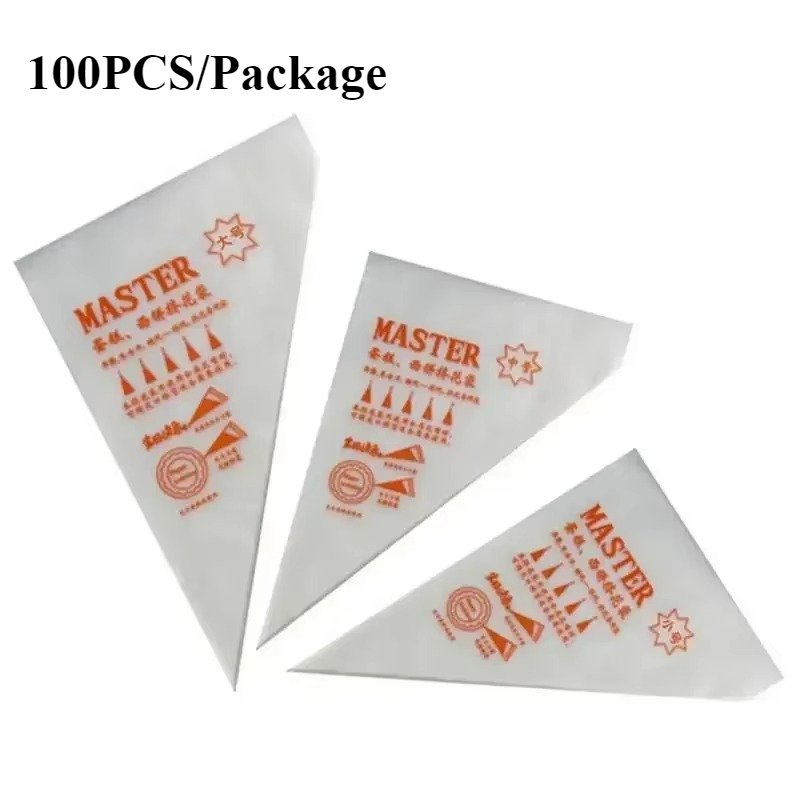 100pcs 일회용 과자 가방 케이크 디자인 장식 도구 - Kitchen Design For Baking 리뷰 및 가격