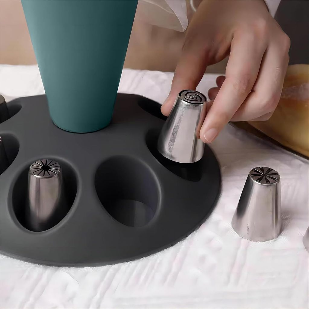 1Pcs 케이크 장식용 파이핑 백(팁 홀더 포함) 홈  - Kitchen Accessories For Baking 리뷰 및 가격