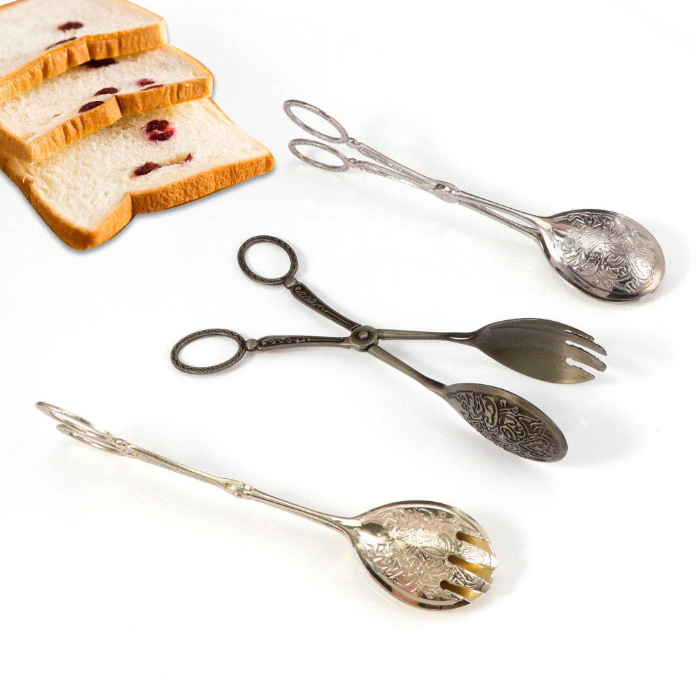 재스웨홈 빈티지 레트로 음식 집게 샐러드 케이크 빵 클 - Bread Baking Kitchen Utensils 리뷰 및 가격