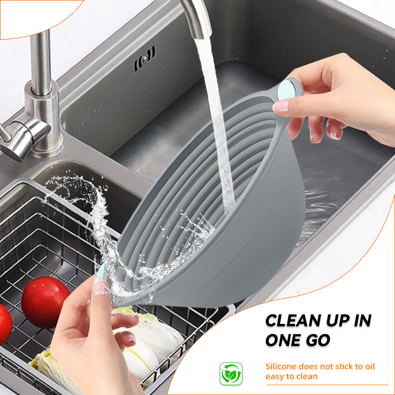 1PC 실리콘 접이식 반네통 빵 발효 바구니 - 사워도 - Kitchen Accessories For Baking 리뷰 및 가격