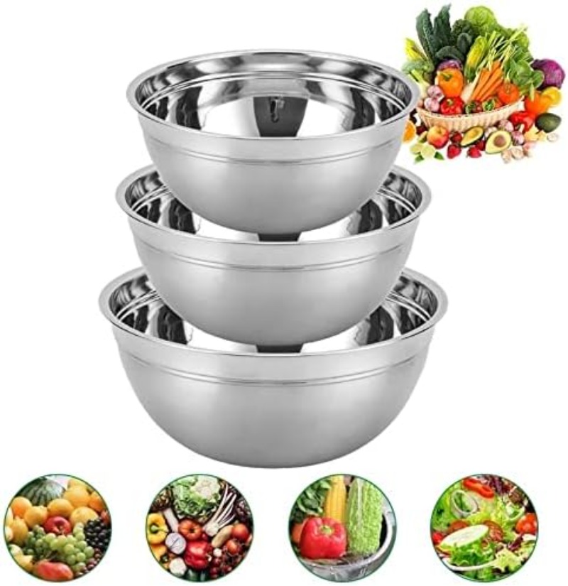 스테인레스 스틸 샐러드 그릇 화상 방지 식품 혼합 그릇 - Bread Baking Kitchen Utensils 리뷰 및 가격