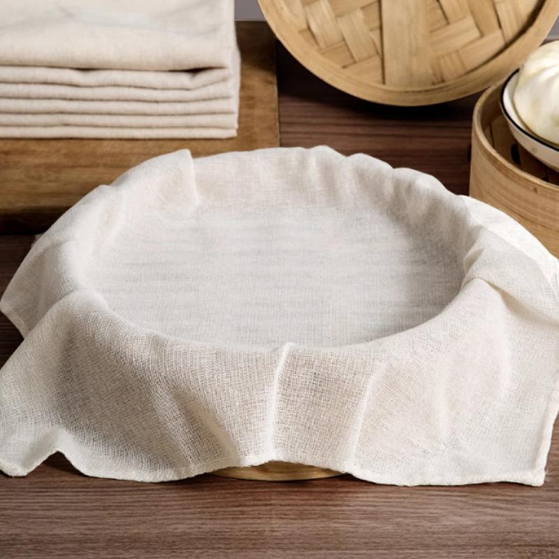 3Pcs 라운드 순수 코튼 스티머 천 40/60CM 논 - Kitchen Accessories For Baking 리뷰 및 가격
