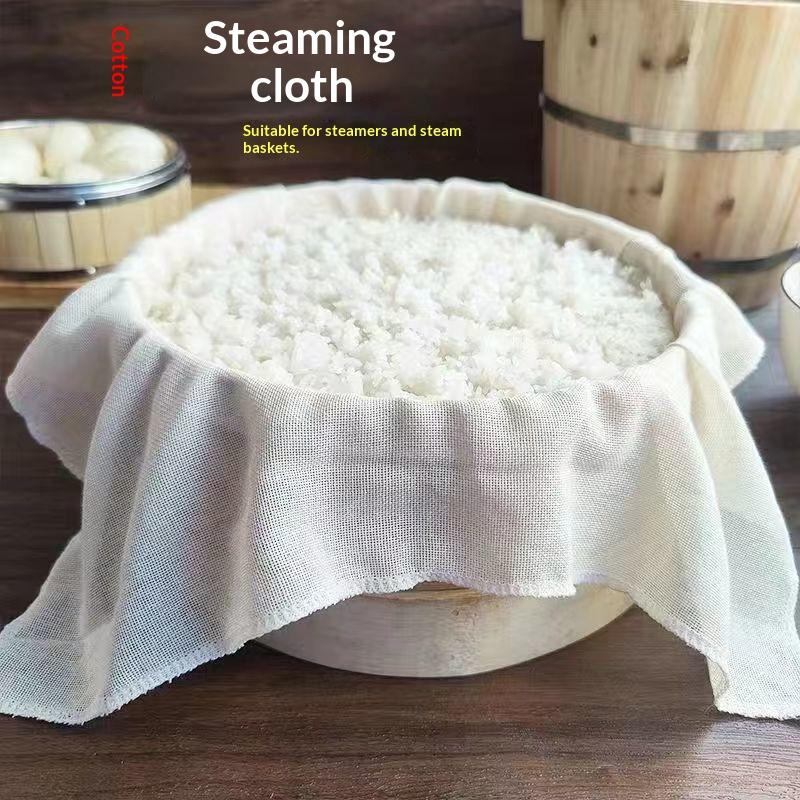 3Pcs 라운드 순수 코튼 스티머 천 40/60CM 논 - Kitchen Accessories For Baking 리뷰 및 가격