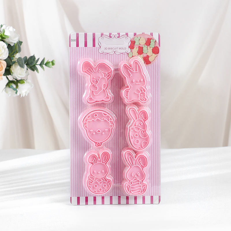 6 개/대 부활절 토끼 쿠키 커터 주방 퐁당 금형 만화 - Kitchen Accessories For Baking 리뷰 및 가격