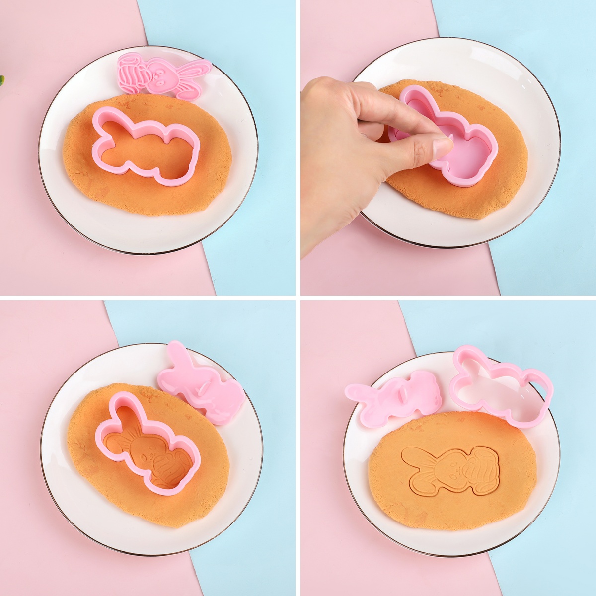 6 개/대 부활절 토끼 쿠키 커터 주방 퐁당 금형 만화 - Kitchen Accessories For Baking 리뷰 및 가격