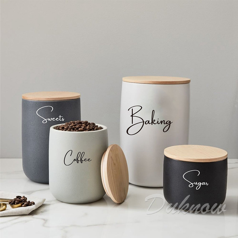 주방 조직 용기 항아리 라벨 스티커 방수 데칼 차 커피 - Kitchen Baking Canisters 리뷰 및 가격
