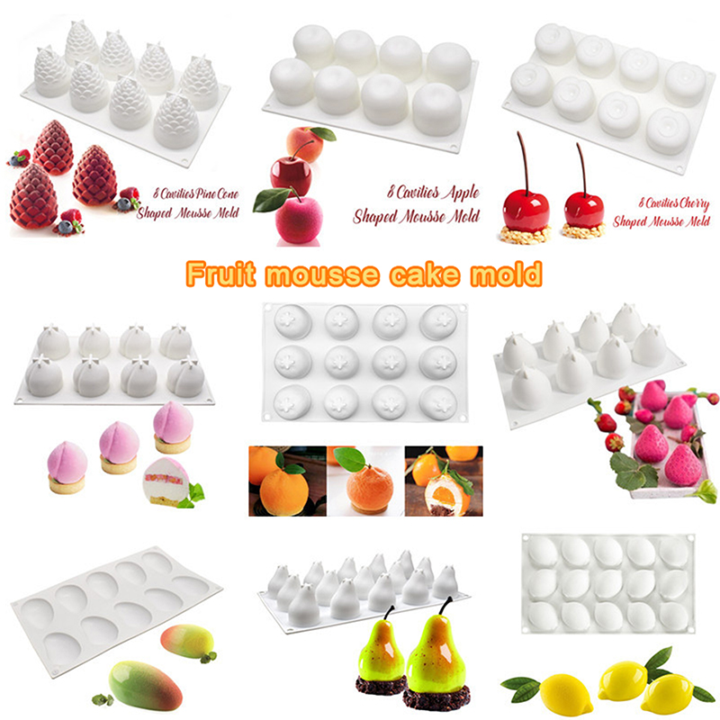 식품 등급 실리콘 과일 시리즈 케이크 몰드 – 다양한  - Kitchen Accessories For Baking 리뷰 및 가격