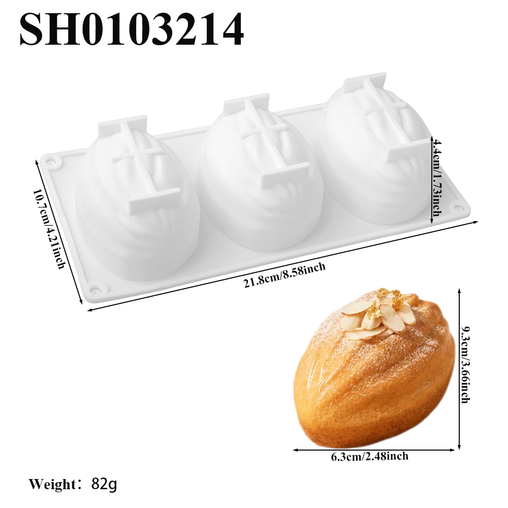 3 또는 8구 아몬드 모양 식품 등급 실리콘 무스 케이 - Kitchen Design For Baking 리뷰 및 가격