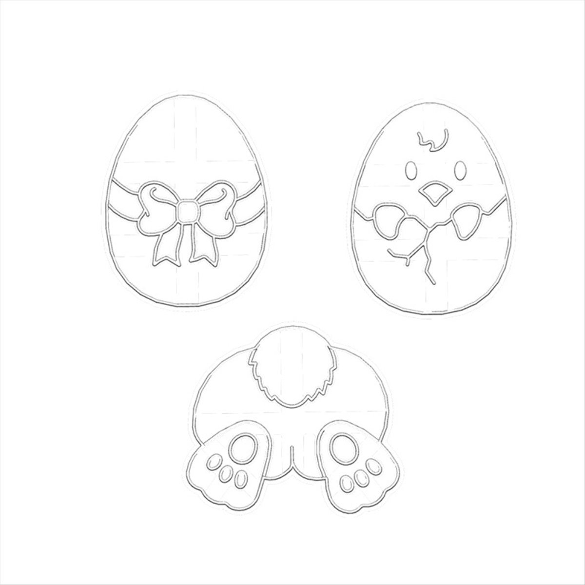 A44U 베이킹 몰드 쿠키 몰드 만화 플라스틱 부활절  - Kitchen Accessories For Baking 리뷰 및 가격